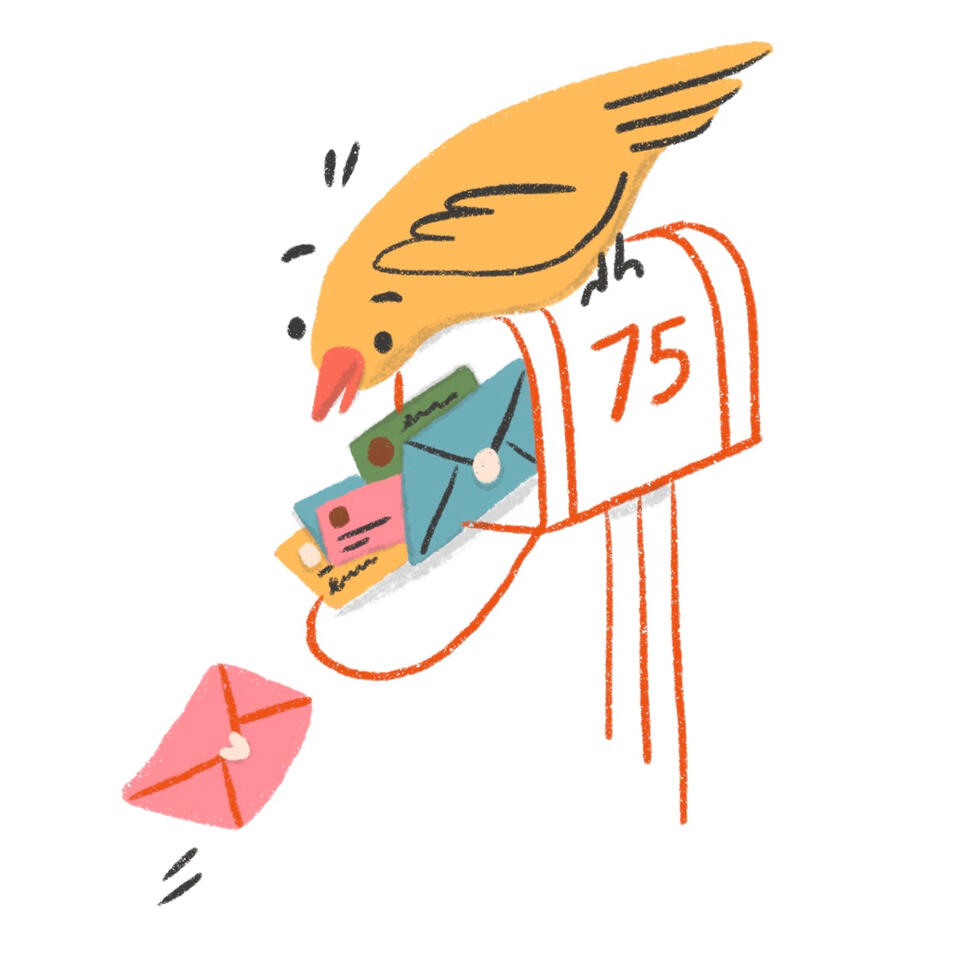 Bird Drops Mail